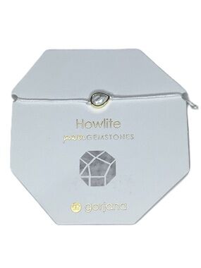 Gorjana Power Gemstone Howlite Calming Bracelet New